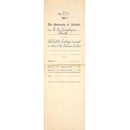 Wire re Mr Soddys arrival in WA and his Extension Lecture