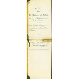 Correspondence in connection with Fisher Lectures