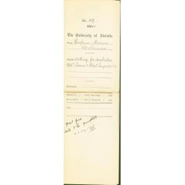 Professor Masson asking for particulars Applied Science