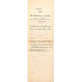 Requesting Exemption from payment of fees Physics Honours