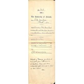 Forwarding Entries Music Exams