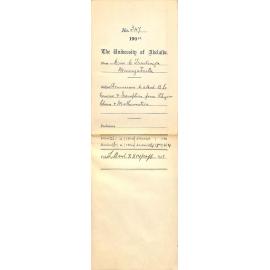 Permission to attend B Sc Course - Exemptions from Physics Chem and Mathematics