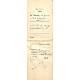 Adelaide Exemption from Monday Evening Lectures English Literature