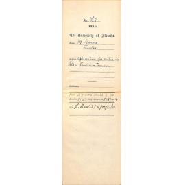 Application for entrance Elder Conservatorium