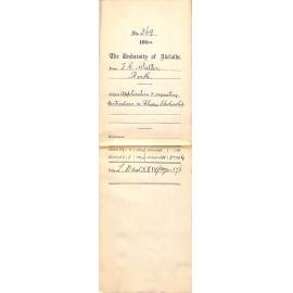 Application and requesting particulars re Rhodes Scholarship