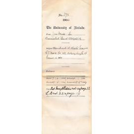 Appointment of Walter Wesche Examiner Graham P More for WA - length of Exams