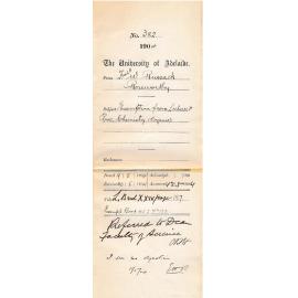 Exemption from Lectures & Practical Chemistry Organic