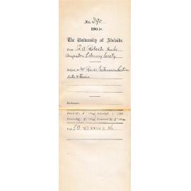 Re Mr Reids Extension Lectures Dates & Times