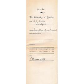 Exemption from Terminal Examination