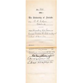 Requesting that Exam in Business Practice be held in August instead of November