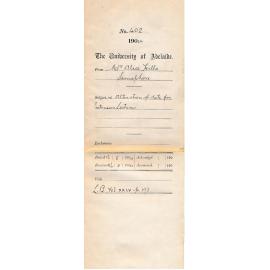 Re Alteration of date for Extension Lectures