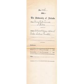 Acknowledging copies of Fisher Lecture Pamphlet