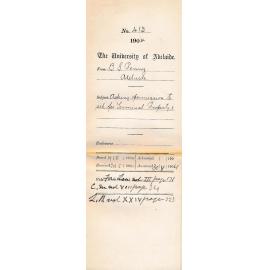 Asking permission to sit for Terminal Property II