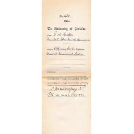 Offering £25 for 3 years Board of Commercial Studies