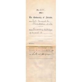 Forwarding Catalogue of Minerals etc