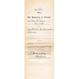 Thanks for Conservatorium Scholarship