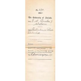 Particulars re Rhodes Scholarship - Brasher