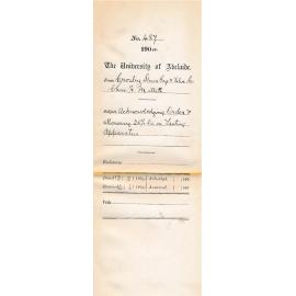 Acknowledging Order & allowing 25% Discount on Testing Apparatus