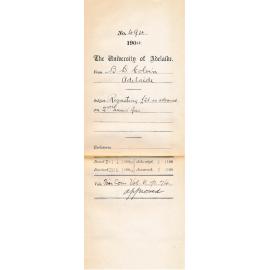 Requesting £25 in advance on 2nd Term Fees