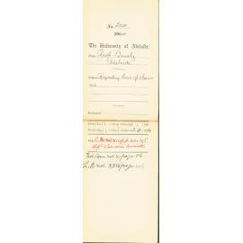 Requesting leave of absence 1905
