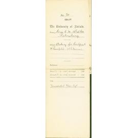 Asking for Certificate for Miss D E Newman and Pamphlet