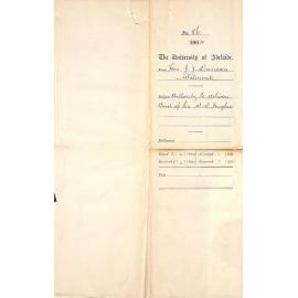 Authority to deliver Bust of Sir Walter Watson Hughes