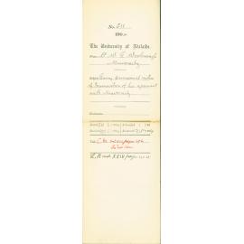 Giving Provisional Notice of Termination of his Agreement with University '