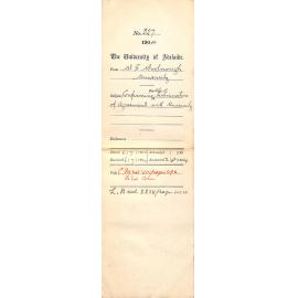 Confirming Notice of Termination of Agreement with the University