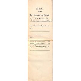 Report re Syllabus for 1905