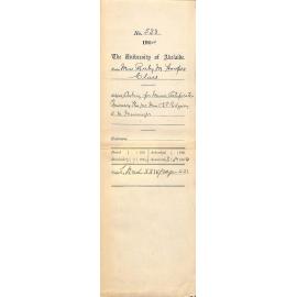 Asking for Music Certificates Primary Theory for Miss C E P Ridgway - A M Messenger