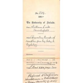 Requesting transfer of Exemption from English History to Psychology