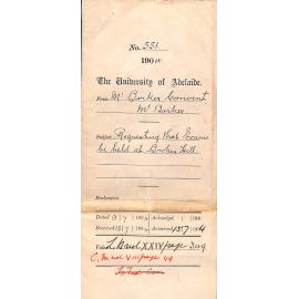 Requesting that Exams be held at Broken Hill