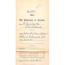 Notice that Glass Stoppered Bottles on Customs sale list  From Morton and Company