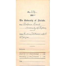Sending Tate Medal Report 20th July 1904