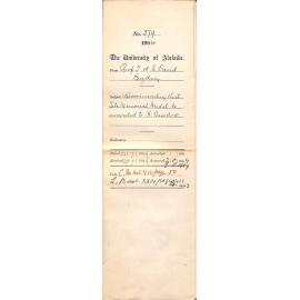 Recommending that Tate Memorial Medal be awarded to H Basedow