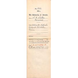 Asking for Duplicate Certificate F O Walters Primary