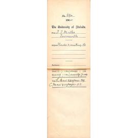 Thanks and remitting 15s 3d