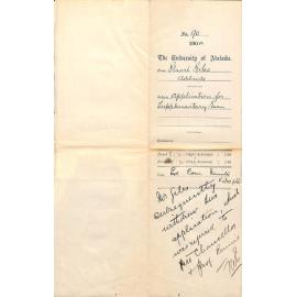 Application for Supplementary Exam