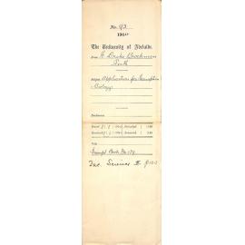 Application for exemption - Biology