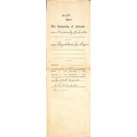 Regulations for Degrees