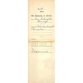 Particulars of entry to Conservatorium