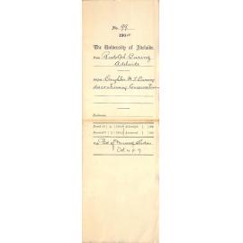 Daughter M F Buring discontinuing study at Conservatorium