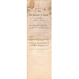 Asking for duplicate receipt Primary Entries Solomontown