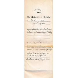 Application for position as Lecturer on Mineralogy and Petrology