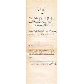 Withdrawal from Primary Public Exam of Grace Everard