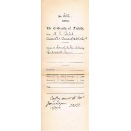 Re Candidates taking Rudiments Exam