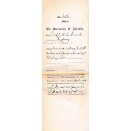 Mawson willing to accept position as Lecturer in Mineralogy & Petrology