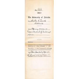 Offering services as Superintendent of Building and Repairs