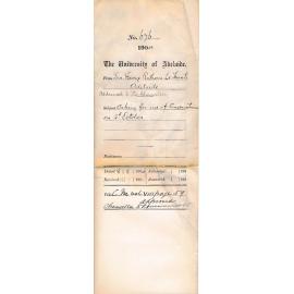 Asking for use of Conservatorium on 5th October