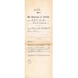 Asking for Certificate Accountancy - Winter